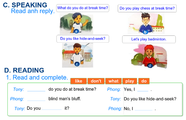 Bài kiểm tra trắc nghiệm Tiếng Anh lớp 3