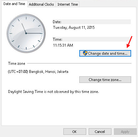 Thiết lập ngày giờ trên win 10 Cách thay đổi ngày giờ, múi giờ trên win 10