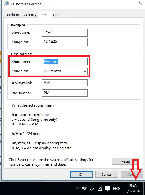 Thay đổi hiển thị giờ 12 hoặc 24 Cách thay đổi ngày giờ, múi giờ trên win 10
