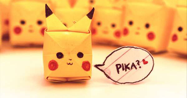 Cách gấp giấy hình Pikachu siêu dễ thương Hướng dẫn gấp