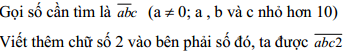 Bài toán giải bằng phân tích cấu tạo số