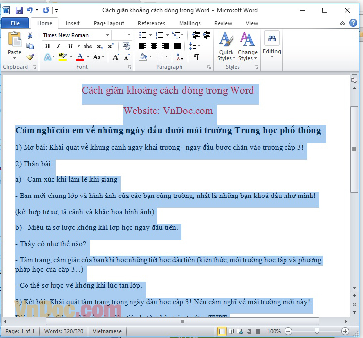 Cách giãn dòng trong Word Cách giãn dòng, giãn khoảng cách chữ trong Word