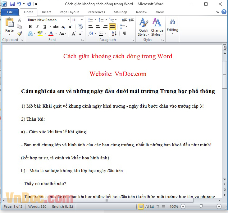 Cách giãn dòng trong Word Cách giãn dòng, giãn khoảng cách chữ trong Word