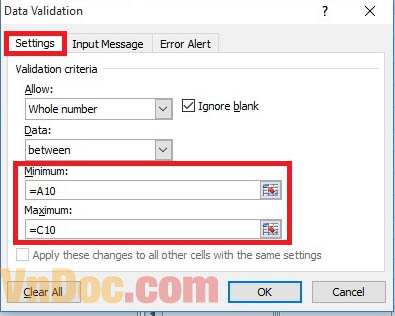 Kiểm tra dữ liệu nhập vào ô trong Excel Cách kiểm tra dữ liệu nhập vào một ô trong Excel
