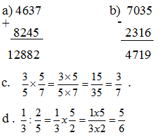 Đề thi khảo sát chất lượng đầu năm môn Toán lớp 5 có đáp án