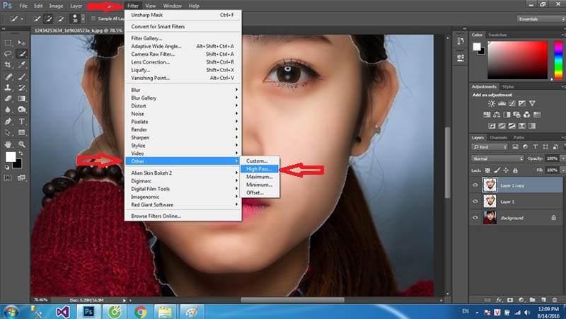 Bước tiếp theo tạo hạt cho da đẹp tự nhiên Hướng dẫn sử dụng retouch chuyên nghiệp