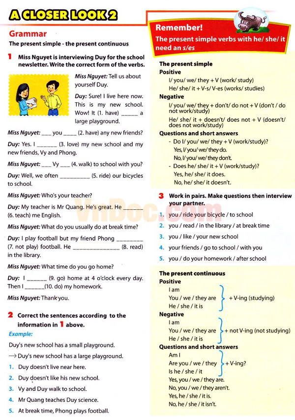 Ngữ pháp tiếng anh lớp 6 