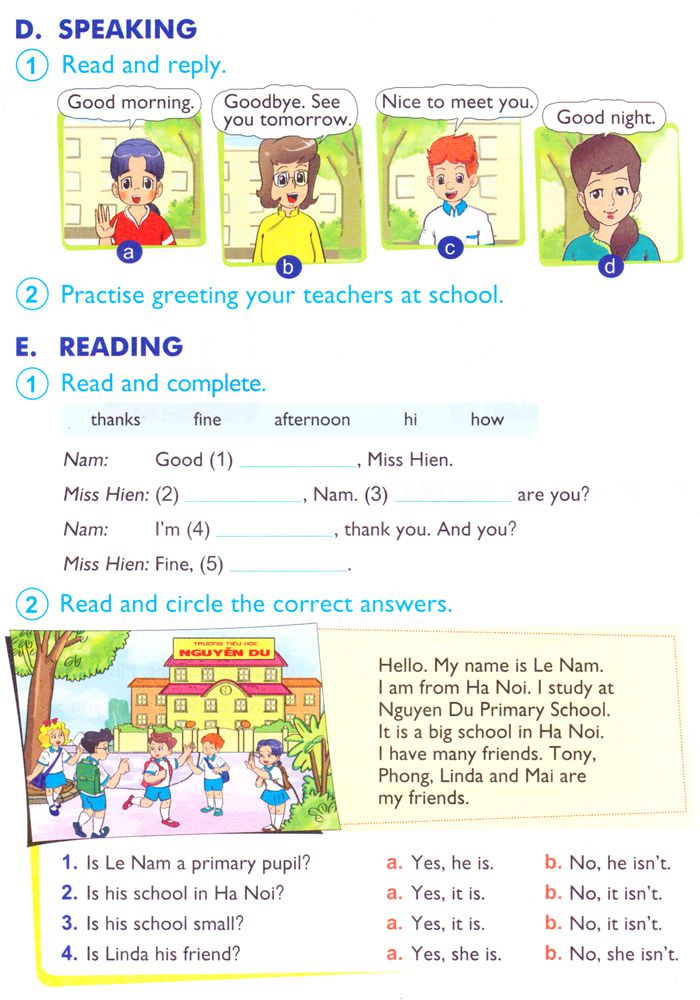 Bài tập Tiếng Anh lớp 4 Chương trình mới 