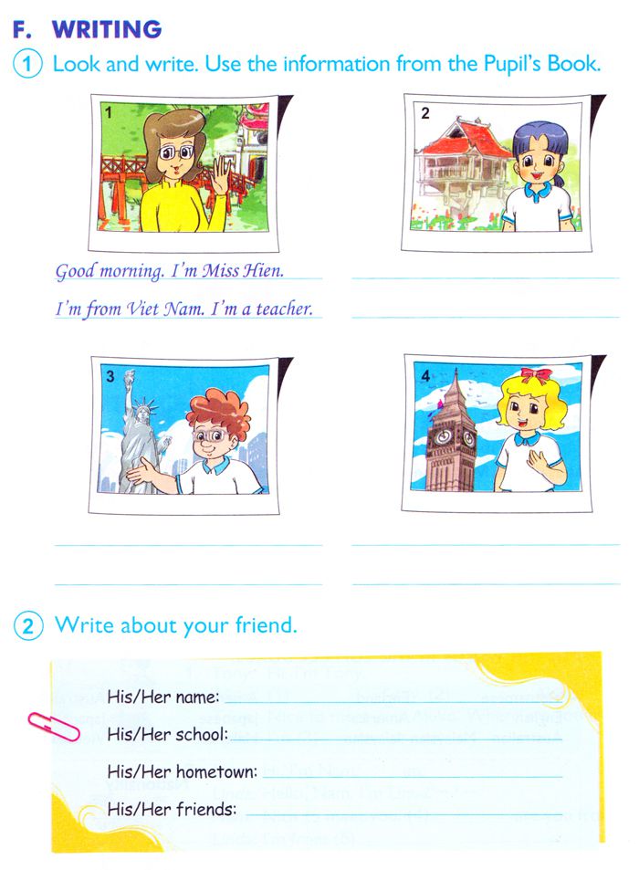 Tiếng Anh lớp 4 Chương trình mới Unit 1: Nice to see you again