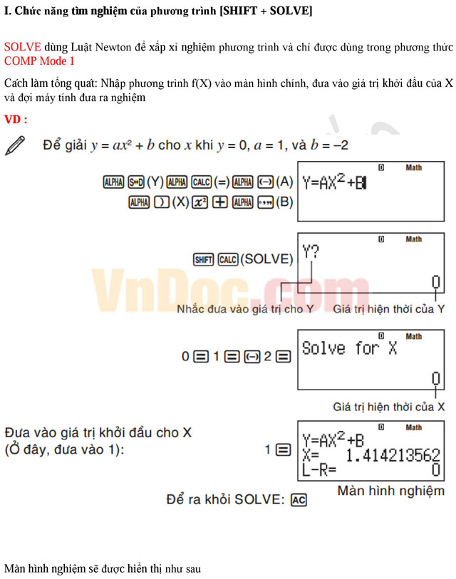 Ứng dụng máy tính bỏ túi trong giải toán Ứng dụng máy tính bỏ túi trong giải toán