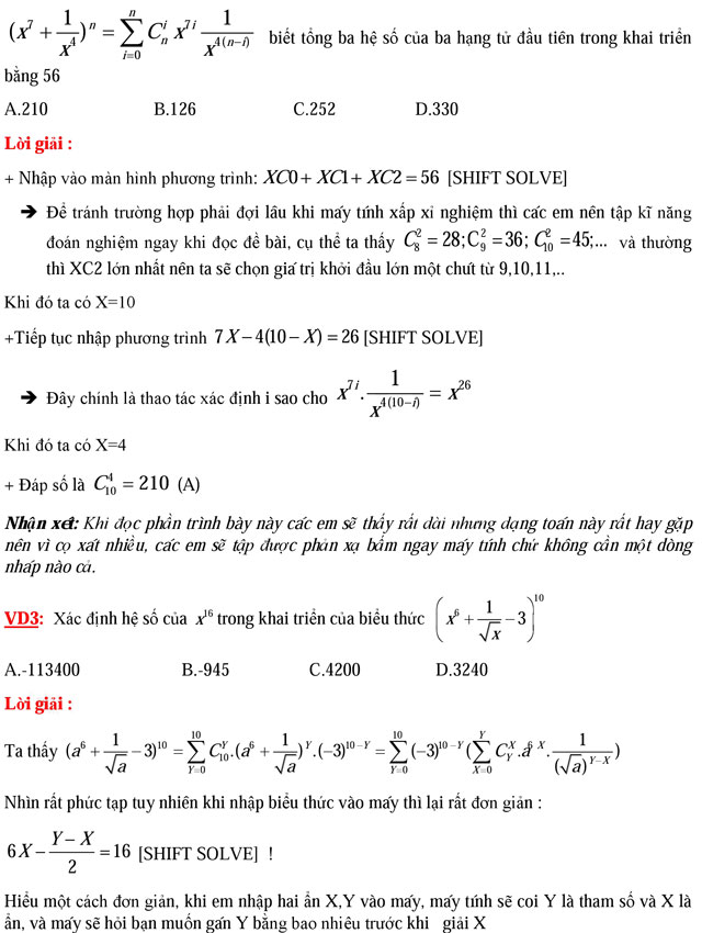 Ứng dụng máy tính bỏ túi trong giải toán Ứng dụng máy tính bỏ túi trong giải toán