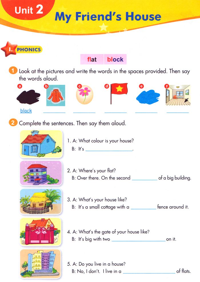 Bài tập ôn hè môn Tiếng Anh lớp 5 lên lớp 6