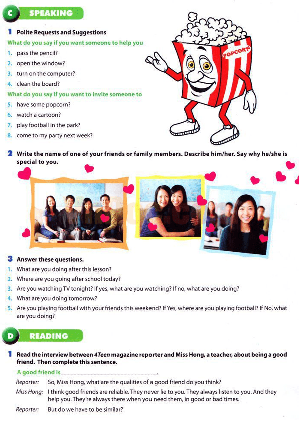 Bài tập trắc nghiệm Tiếng Anh lớp 6 Unit 3 có đáp án 