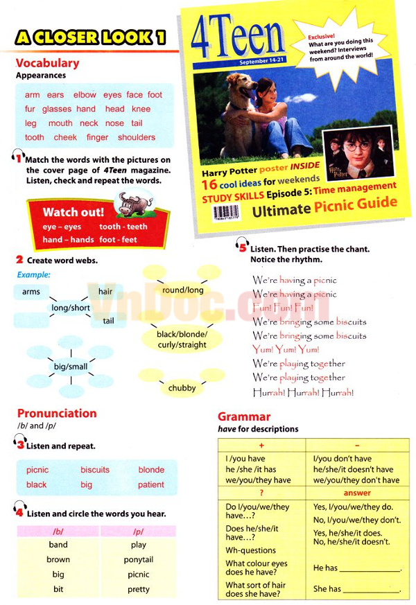 Tiếng Anh lớp 6 Chương trình mới