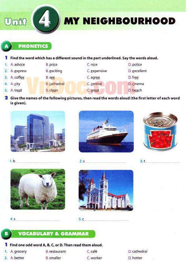 Bài tập Tiếng Anh 6 Thí điểm Tiếng Anh 6 Thí điểm