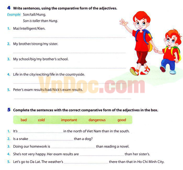 Đề thi giữa kì 1 lớp 6 môn Tiếng Anh Tiếng Anh lớp 6 chương trình mới