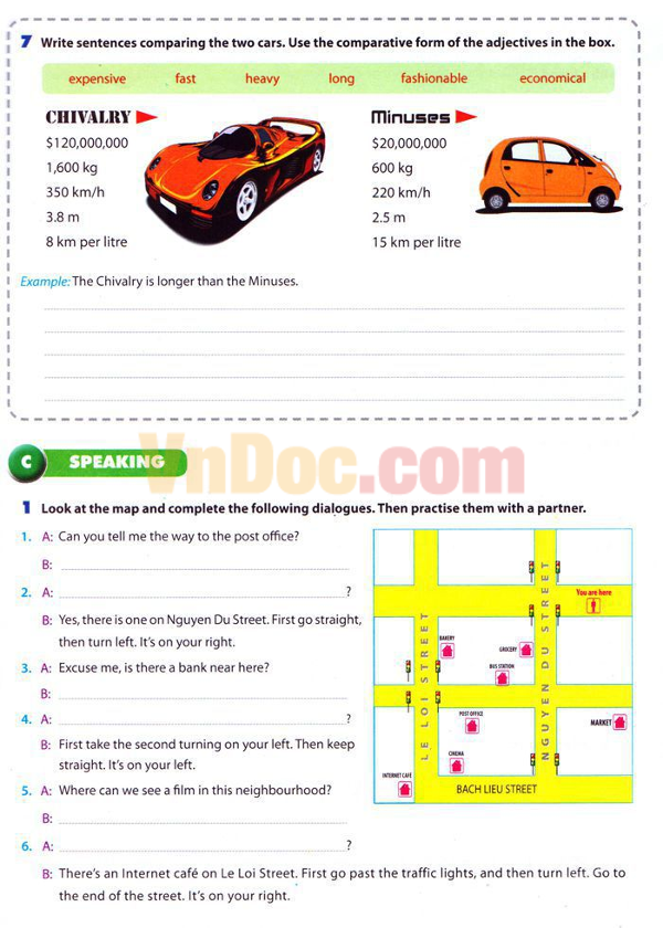 Đề kiểm tra 45 phút lớp 6 Ngữ pháp tiếng anh lớp 6 chương trình thí điểm