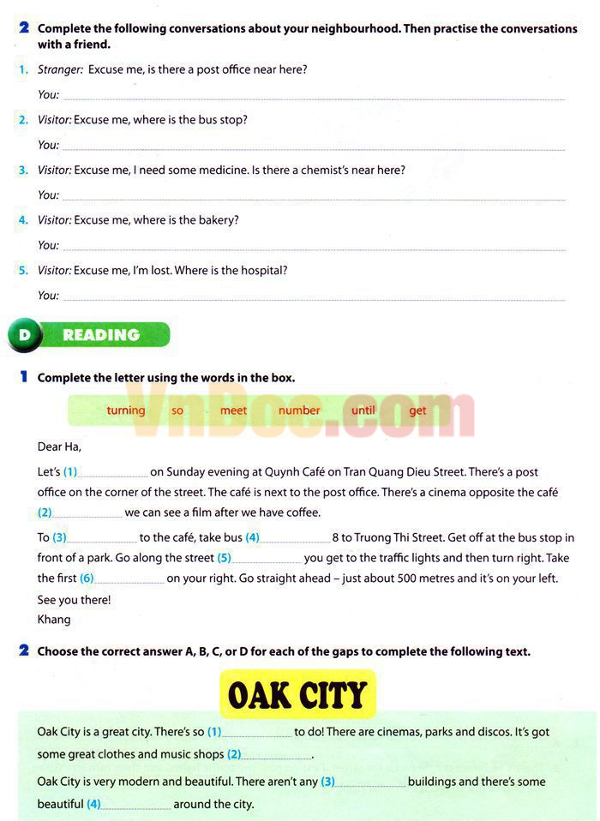 Ngữ pháp tiếng anh lớp 6 chương trình thí điểm Đề kiểm tra 45 phút lớp 6