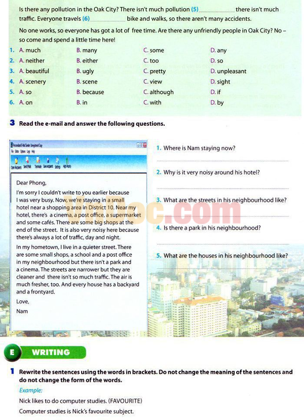 Đề kiểm tra học kì 1 môn Ngoại ngữ lớp 6 Đề KSCL môn Tiếng Anh lớp 6 (Chương trình mới)
