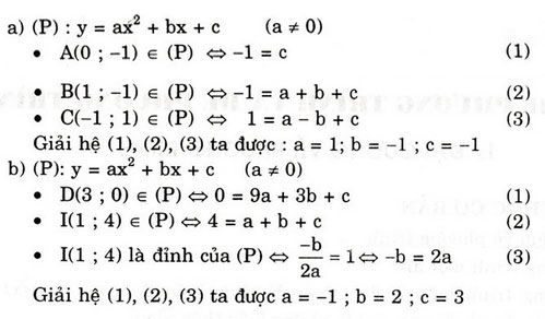 Giải bài tập trang 50, 51 SGK Đại số 10: Ôn tập chương 2 Giải bài tập trang 50, 51 SGK Đại số 10: Ôn tập chương 2