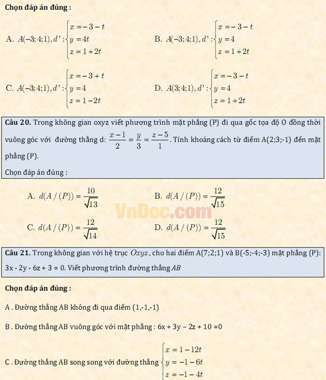 Đề thi thử THPT Quốc gia năm 2017 môn Toán trắc nghiệm - Đề số 1 Đề thi thử THPT Quốc gia năm 2017 môn Toán trắc nghiệm - Đề số 1