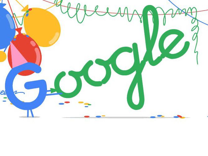 Vòng xoay bất ngờ cho sinh nhật Google lần thứ 19