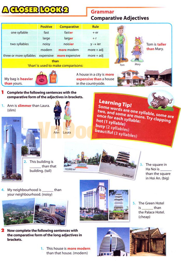 Bài tập Tiếng Anh 6 thí điểm Bài tập tiếng Anh lớp 6 Chương trình mới Unit 4