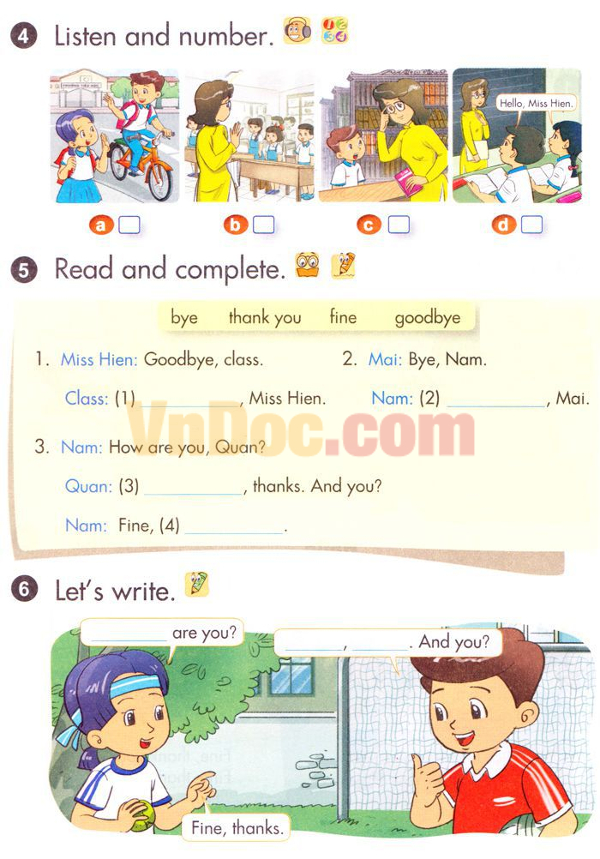 Đề kiểm tra môn Tiếng Anh lớp 3 chương trình mới