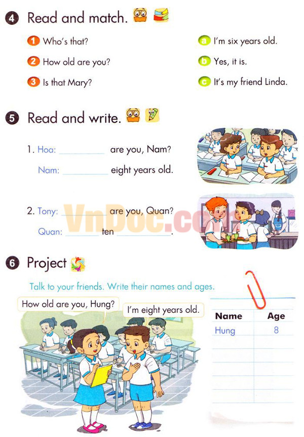 Bộ bài tập tiếng anh lớp 3