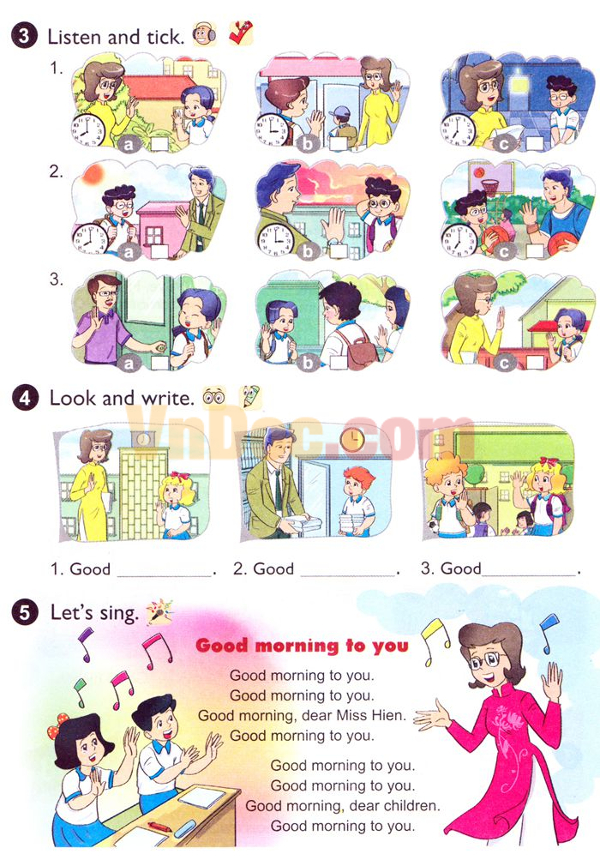 Tiếng Anh lớp 4 Chương trình mới Unit 1: Nice to see you again Giáo án tiếng anh lớp 4 chương trình mới