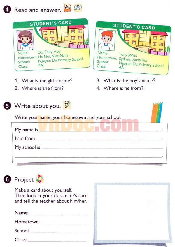 Giáo án tiếng anh lớp 4 chương trình mới trọn bộ Tiếng Anh lớp 4 - Unit 1