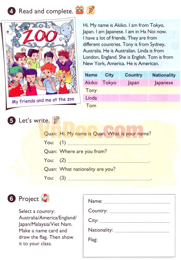 Bài giảng English 4 Unit 2