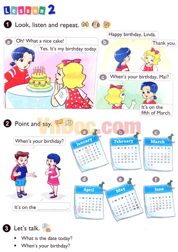 Bài tập Tiếng Anh lớp 4 Unit 4