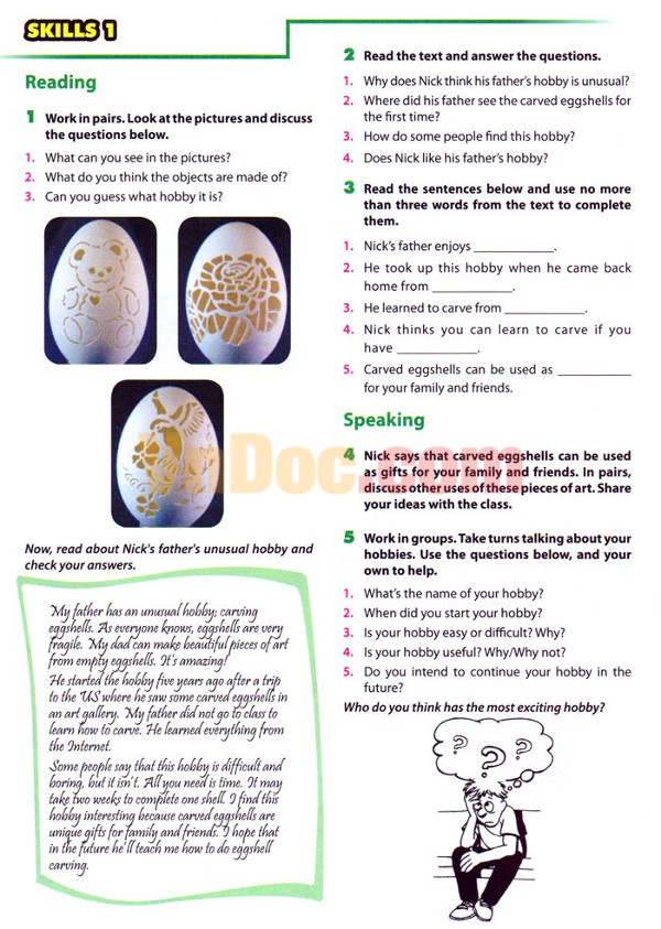 Bài nghe nói tiếng Anh lớp 7 Unit 1