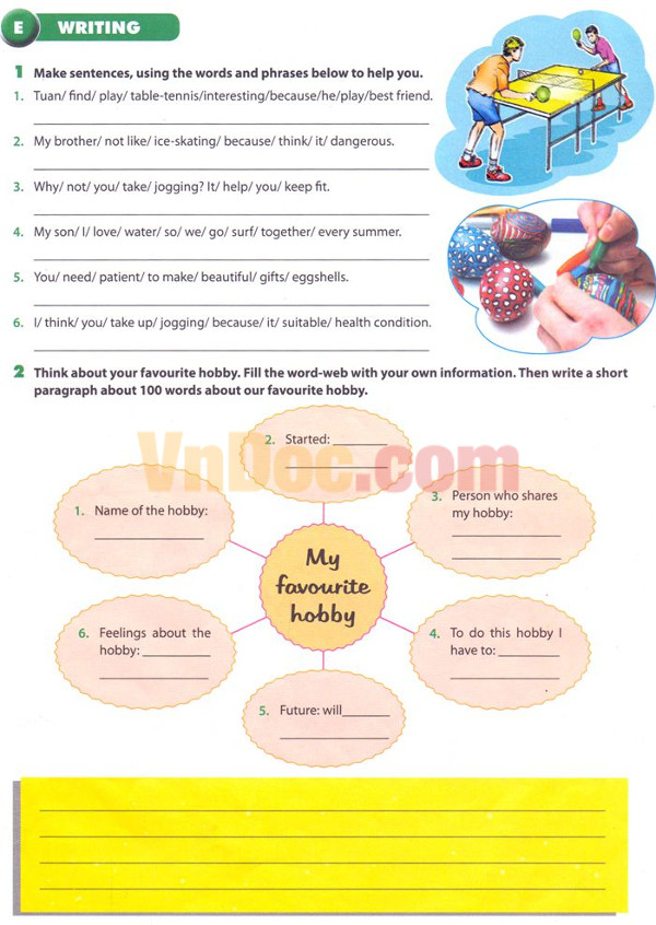 Bài tập tiếng anh thí điểm lớp 7