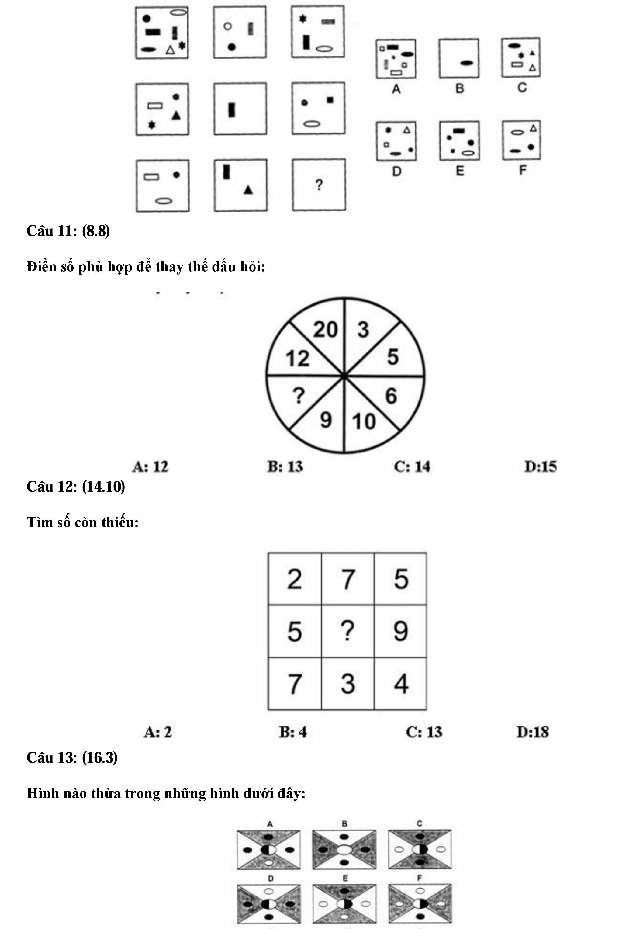 Các câu hỏi ôn thi vào ngân hàng 30 bộ đề thi tuyển vào các ngân hàng
