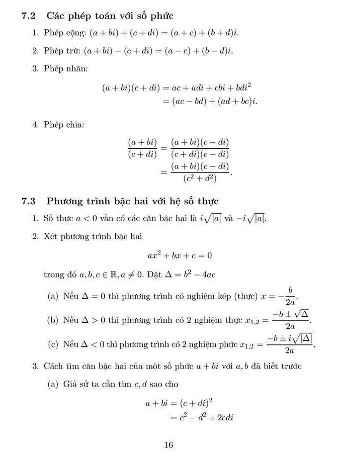 Công thức giải nhanh trắc nghiệm Toán THPT Quốc gia