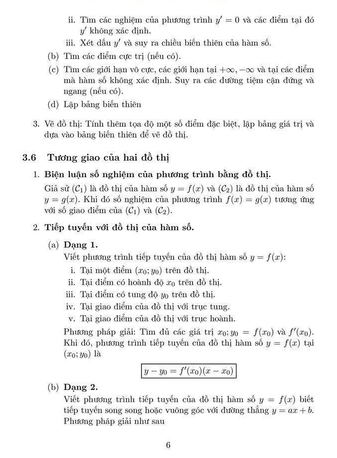 Công thức giải nhanh trắc nghiệm Toán THPT Quốc gia