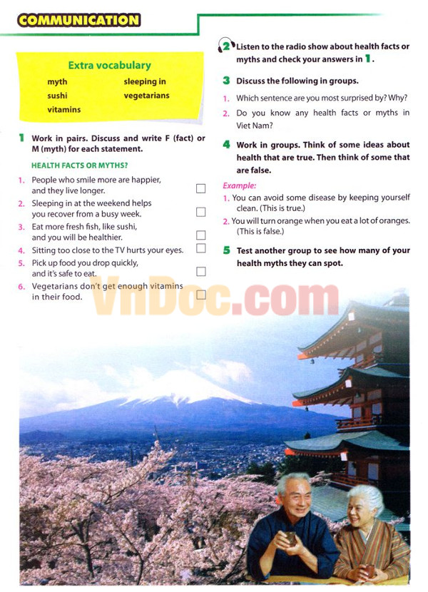 Bài tập Tiếng Anh lớp 7 Unit 2 có đáp án