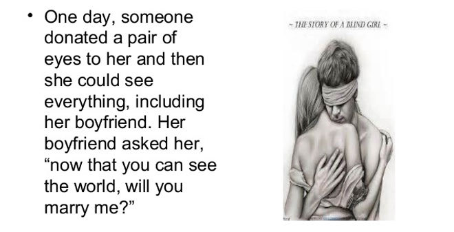 Truyện ngắn tiếng Anh Câu chuyện về cô gái mù