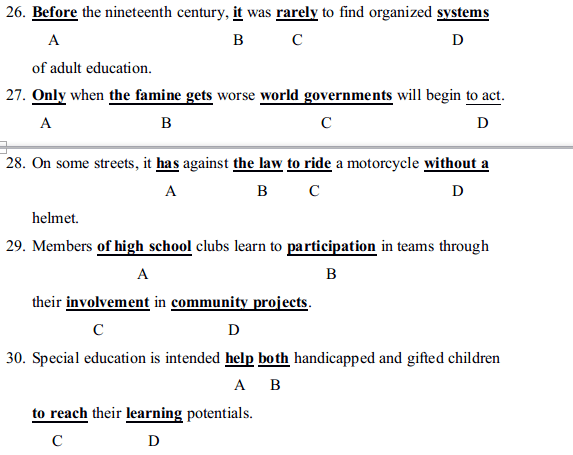 Bài tập Tiếng Anh 11 unit 5