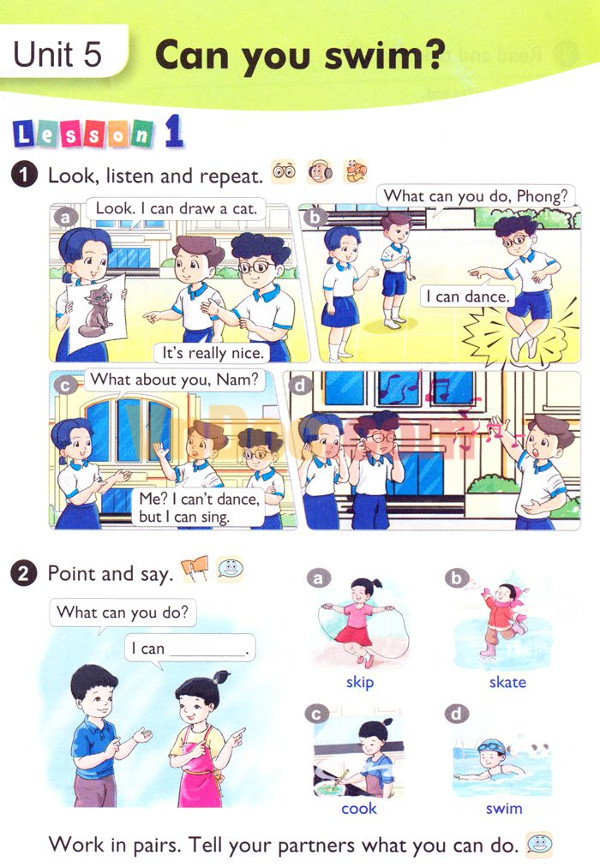 Giải bài tập SGK Tiếng Anh lớp 4 Chương trình mới Giải bài tập SGK Tiếng Anh lớp 4