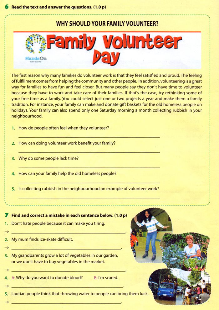 Bài tập Tiếng Anh lớp 7 Chương trình mới Unit 1: My hobbies