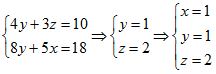 Giải bài tập trang 68 SGK Đại số 10: Phương trình và hệ phương trình bậc nhất nhiều ẩn Giải bài tập trang 68 SGK Đại số 10: Phương trình và hệ phương trình bậc nhất nhiều ẩn