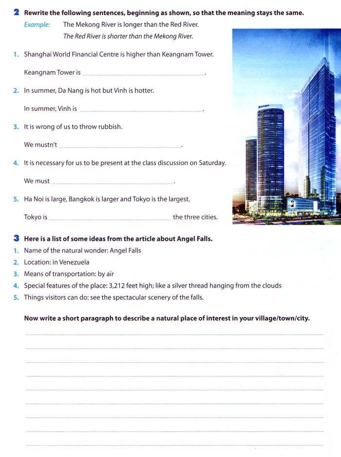 Tiếng Anh lớp 6 Chương trình mới Unit 5: Natural wonders of the word