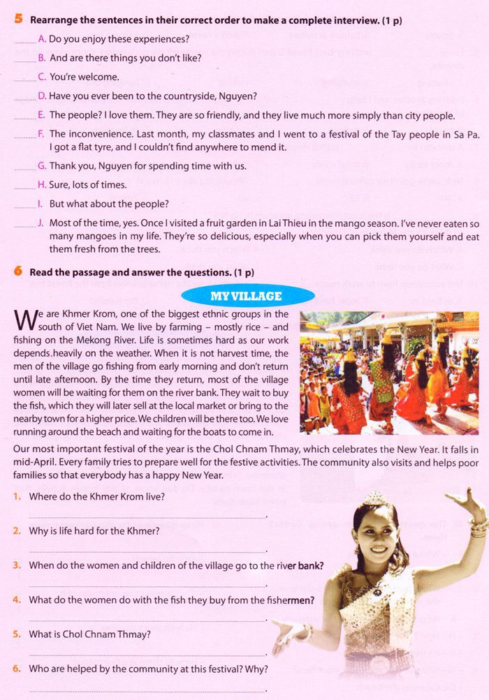 Bộ đề thi học sinh giỏi Tiếng Anh lớp 8