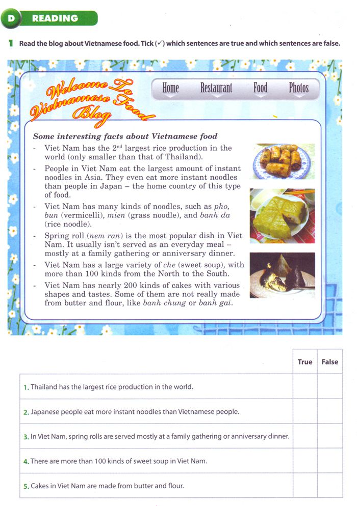 Đề kiểm tra tiếng anh lớp 7