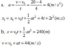 Đề kiểm tra 45 phút học kì 1 môn Vật lý lớp 10 có đáp án