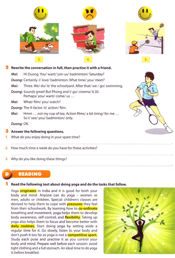 Từ vựng tiếng Anh lớp 8 Bài tập Tiếng Anh lớp 8 Chương trình mới Unit 1, 2, 3