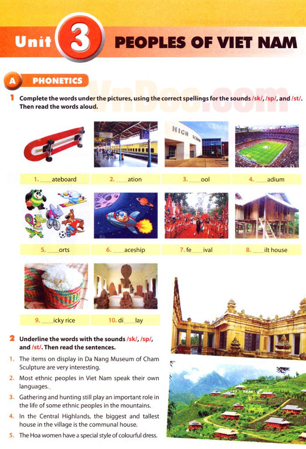 Đề thi Olympic Tiếng anh lớp 8